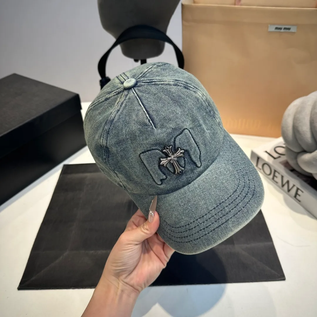 P60 Crow Heart baseball cap, retro cowboy cap, head circumference 57.cm